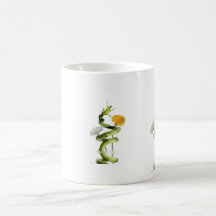 Bamboo and gerbera daisies mug