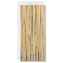 Bamboo background rack card