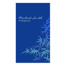 Bamboo Blue Business Cards