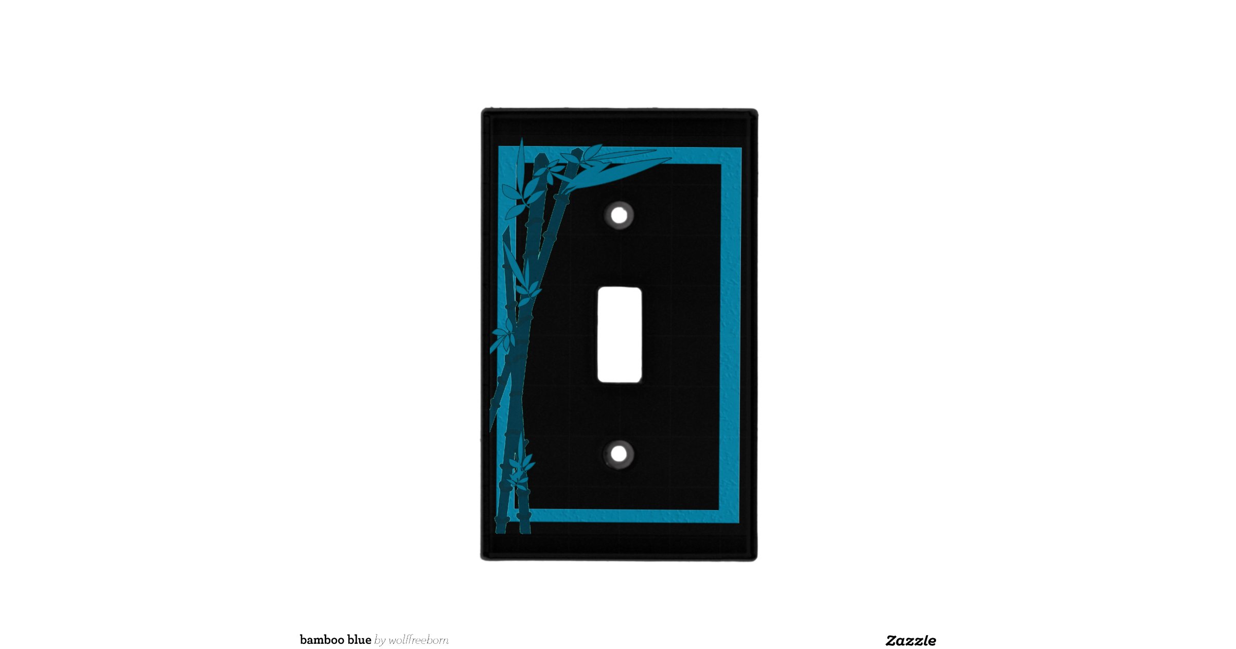 bamboo blue light switch plates Zazzle