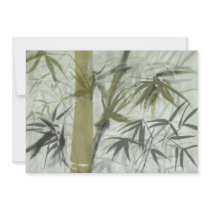Bamboo Brush Wedding Invitation