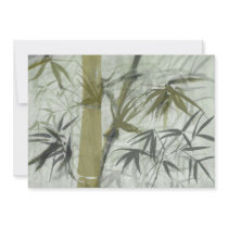 Bamboo Brush Wedding Invitation