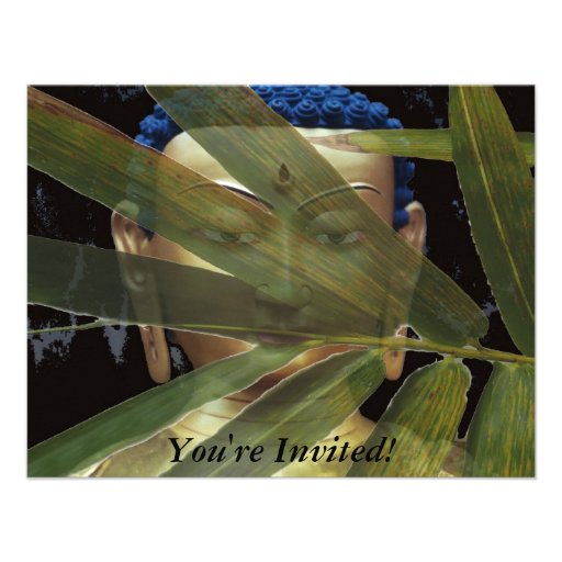 Bamboo Buddha Personalized Invites