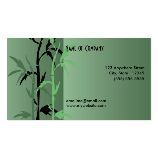 Bamboo Business Card