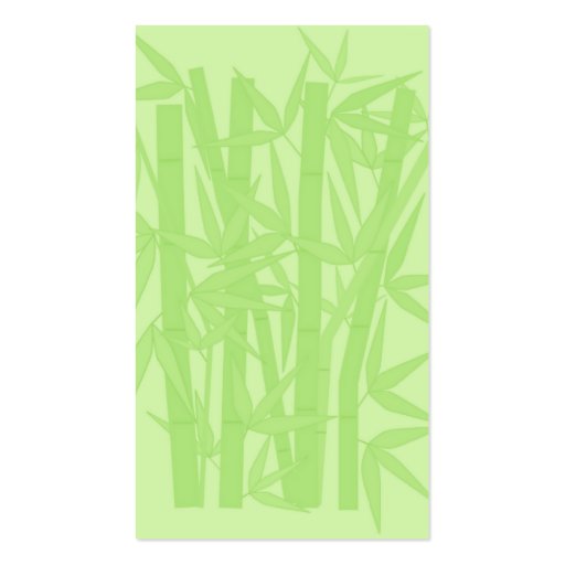 Bamboo Business Card (back side)