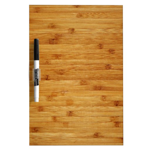 Bamboo Butcher Block DryErase Board Zazzle