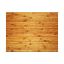 Bamboo Butcher Block Gallery Wrapped Canvas
