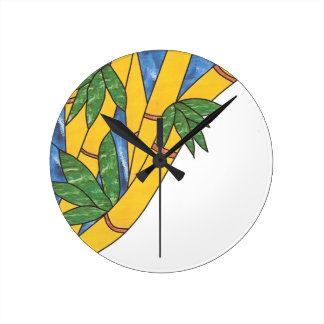 Bamboo Design Wall Clock