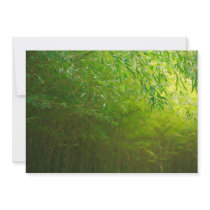 Bamboo forest invitations