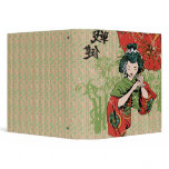 bamboo geisha girl notebook-01 vinyl binders