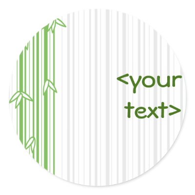Bamboo Grove Round Sticker by fantasian_angel