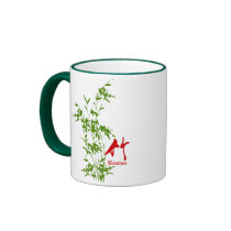 Bamboo in Kanji mugs