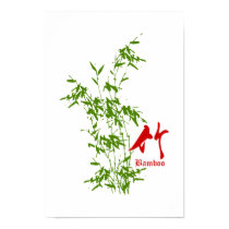 Bamboo in Kanji posters