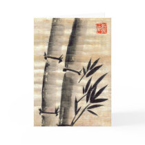 Bamboo Ink on Papyrus Art Blank Card