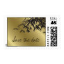 Bamboo Leaves Black + Gold Save The Date Stamps /