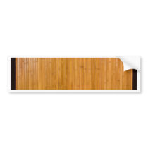 Bamboo mat bumper sticker