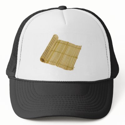 Bamboo mat trucker hats by joxxxxjo