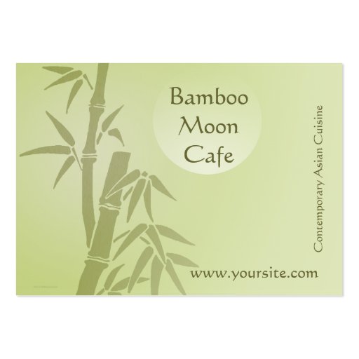 Bamboo Moon Cafe Business Card (front side)