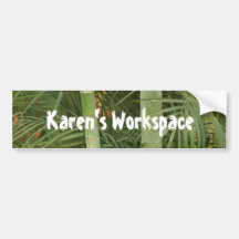 bamboo personalized sticker bumper sticker