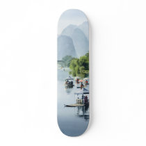 "Bamboo Rafting to Shangri La" China Watercolor Skate Board Decks