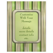 Bamboo Stripes Flyer Design