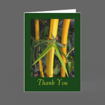 Bamboo Thank You Template cards