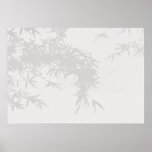 Bamboo Through Frosted Window - poster posters