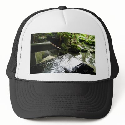 Bamboo Waterfall in Japan Hat by DDMcollections