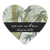 Bamboo Wedding Sticker stickers