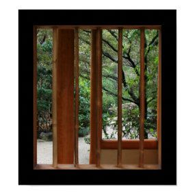 Bamboo Window print