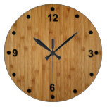 Bamboo Wood Look Clock