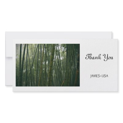 Bamboos Personalized Photo Card by fotoplus