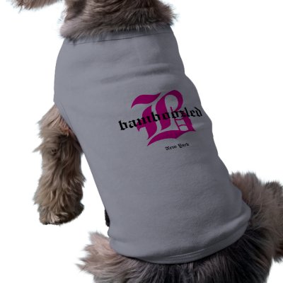 Bamboozled DoggyWear- Grey/Black/pink Dog Tee Shirt by BAMBOOZLEDNY