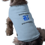 Bamboozled DoggyWear- Lt Blue/Black Dog Clothing