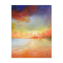 Bamburgh Beach Post Card