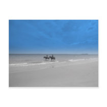 bamburgh beach post card