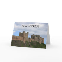 Bamburgh Castle England New Address Card