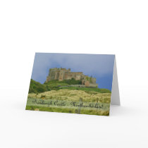bamburgh castle Northumberland UK note card