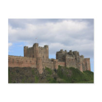 Bamburgh Castle on a Postcard