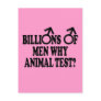 Ban animal testing funny slogan post card Ban animal testing funny slogan post card