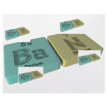 Ban  as Ba Barium and N Nitrogen Customized Letterhead