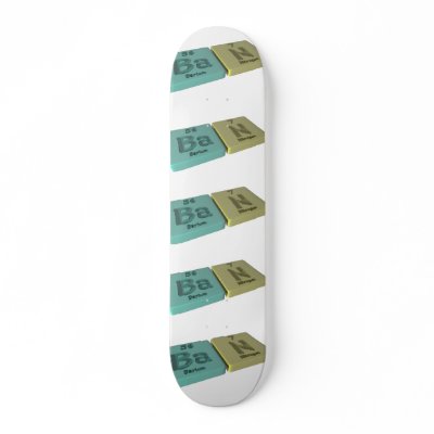 Ban  as Ba Barium and N Nitrogen Skate Board Decks by ChemicalWords