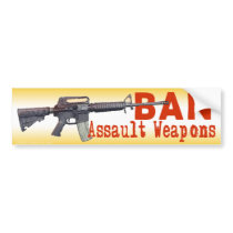 Ban Assault Weapons Bumper Sticker bumper stickers