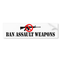 Ban Assault Weapons Bumper Sticker