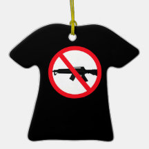 Ban Assault Weapons Christmas Ornament