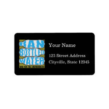 Ban Bottled Water Custom Address Label