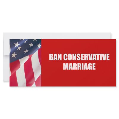 Ban Conservative Marriage Rack Card Template by AntiRepublican