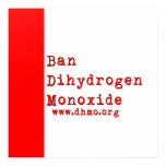Ban Dihydrogen Monoxide Poster Ban Dihydrogen Monoxide Poster