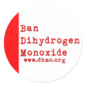 Ban Dihydrogen Monoxide Sticker