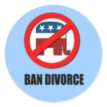 Ban Divorce Stickers